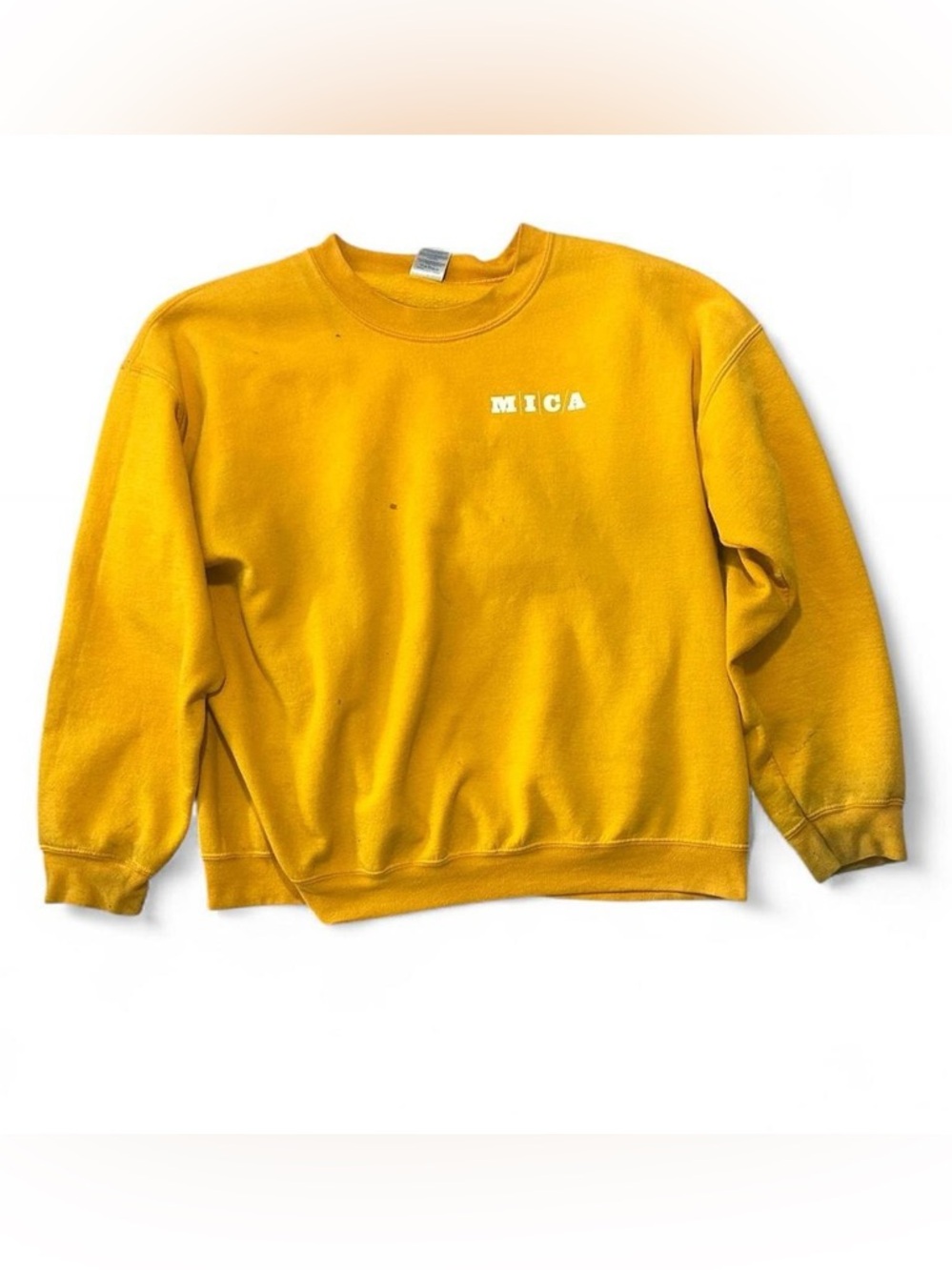 MICA Gildan Yellow Heavy Blend Crewneck Sweatshirt